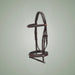 Kieffer Ergonomic Line Snaffle Bridle on One-Eyed Equine branded background