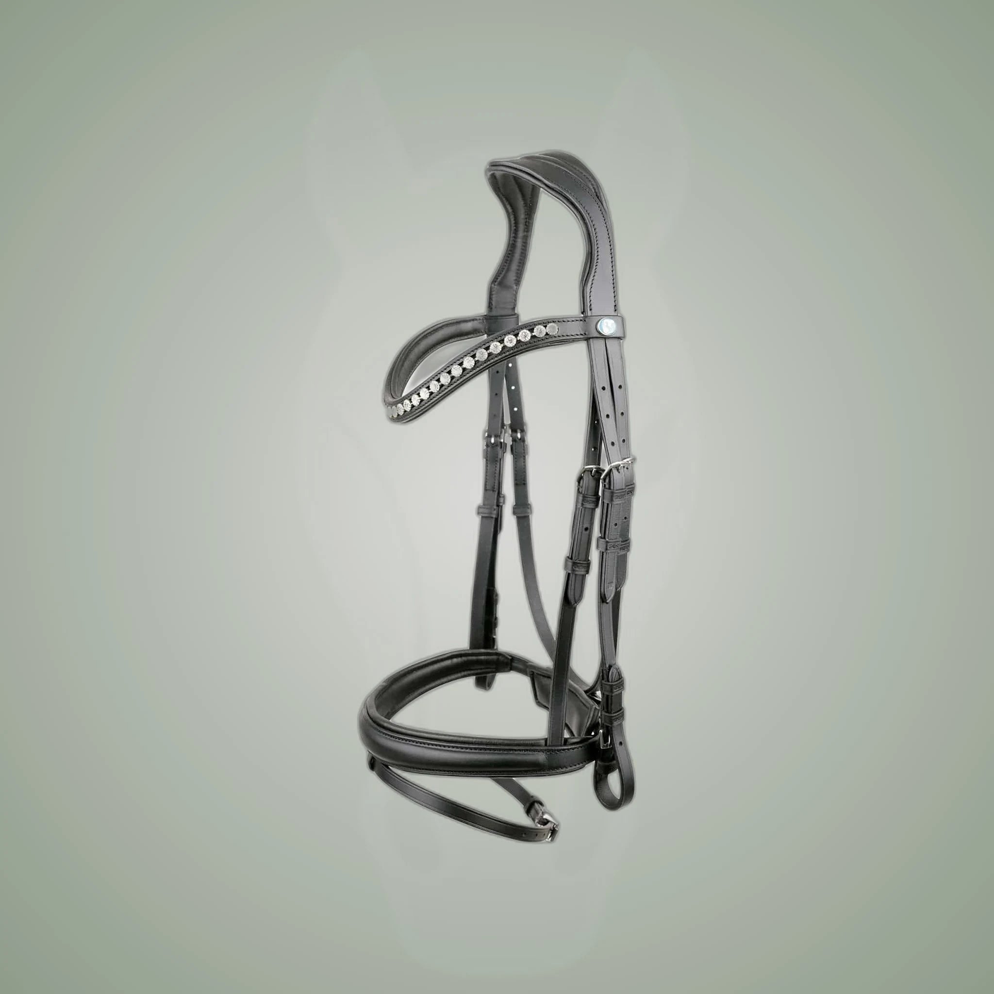 Kieffer Essentials Xia Snaffle Bridle on One-Eyed Equine branded background