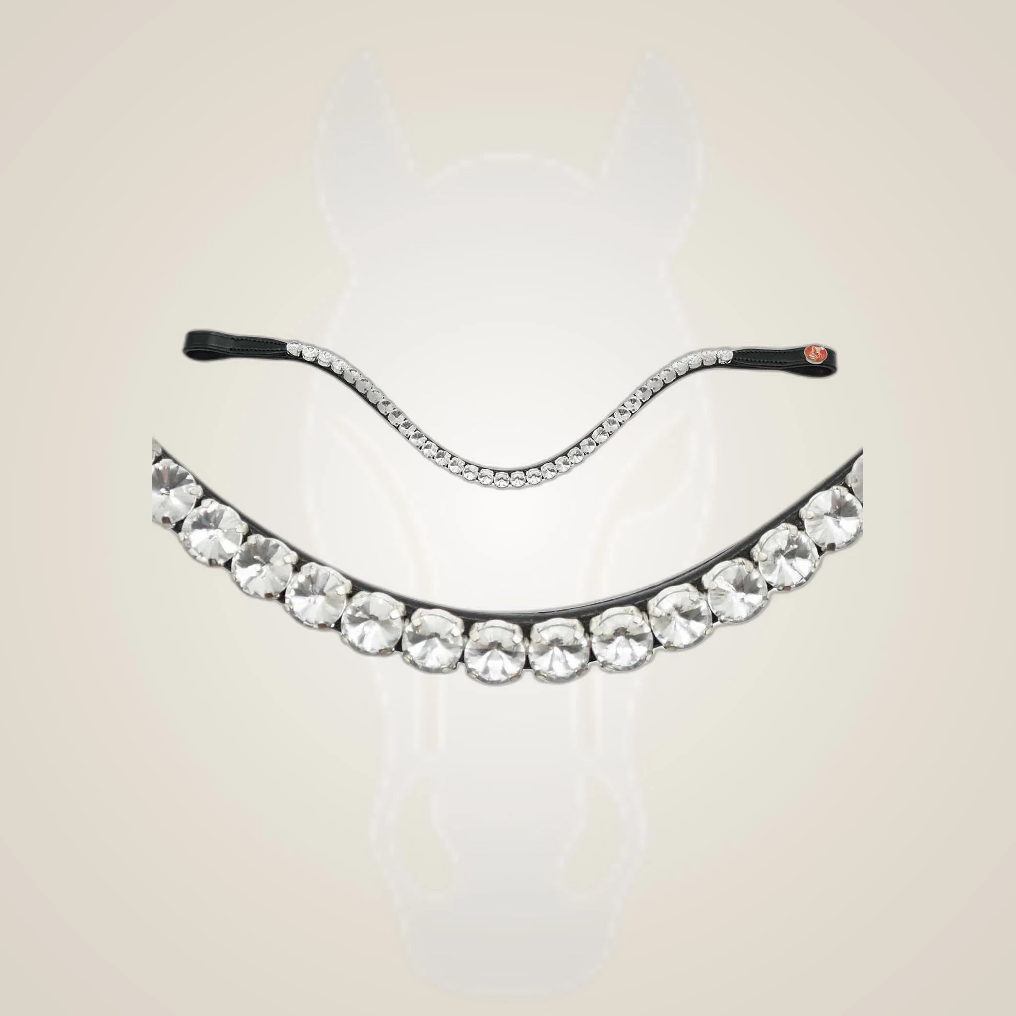 Kieffer Faye Double Bridle on One-Eyed Equine branded background