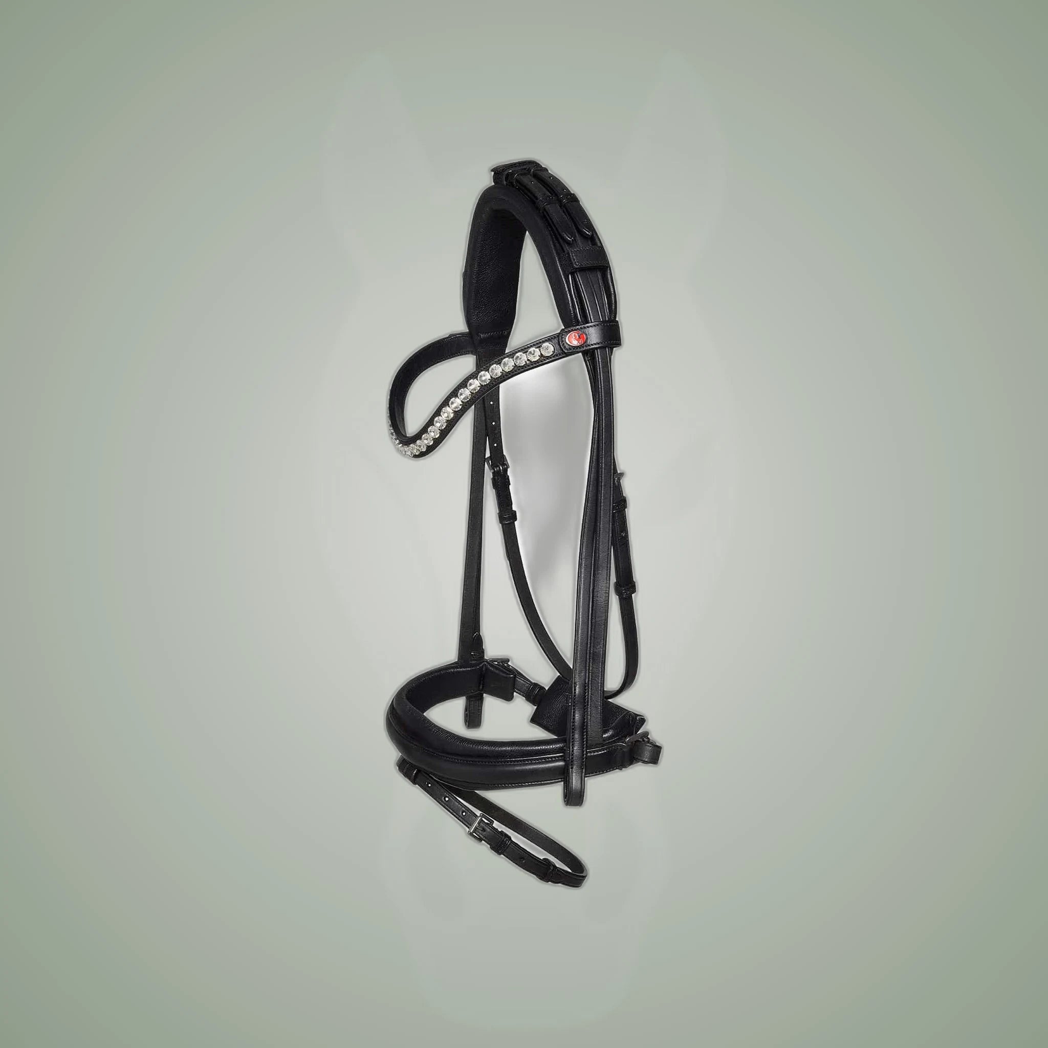 Kieffer Lina Snaffle Bridle on One-Eyed Equine branded background