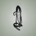 Kieffer Lina Snaffle Bridle on One-Eyed Equine branded background
