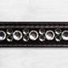 Kieffer Magic Tack browband, close view of the square crystal setting.