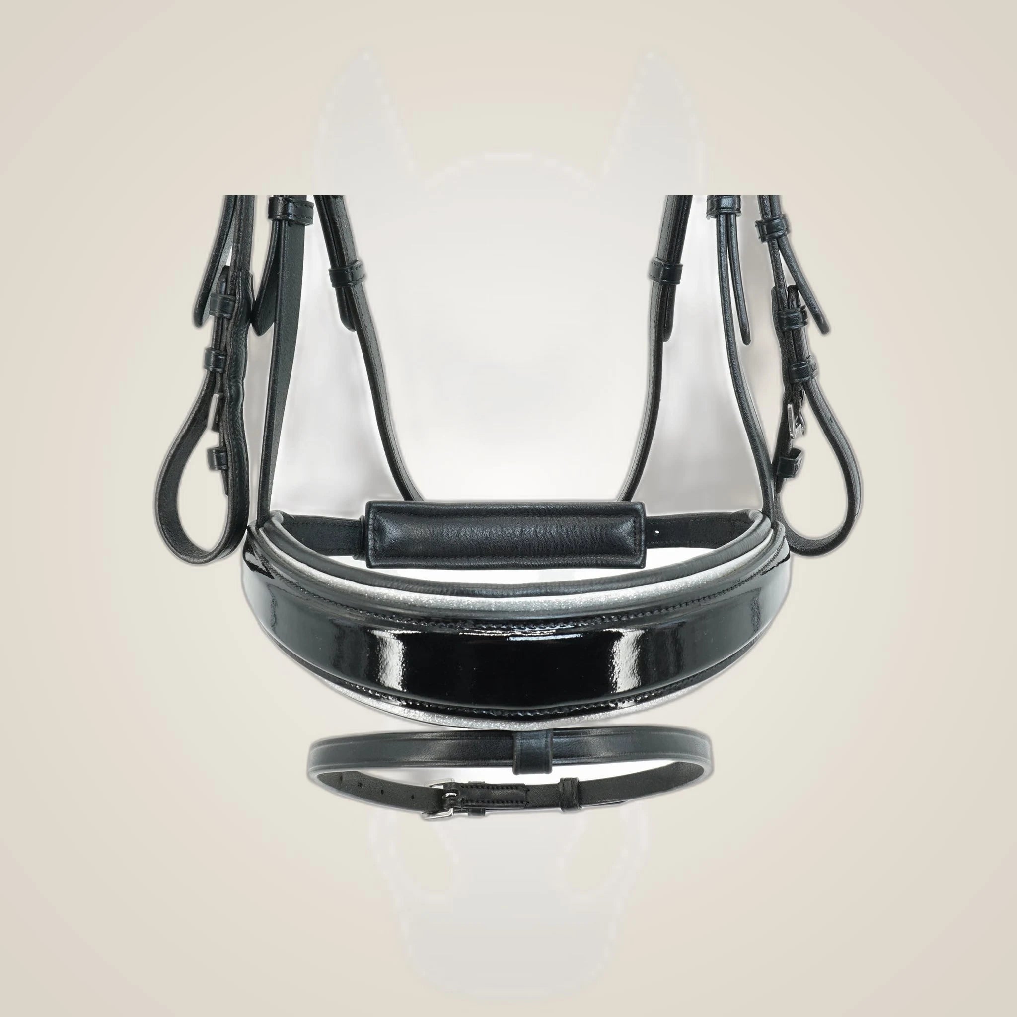 Kieffer Nora Snaffle Bridle on One-Eyed Equine branded background