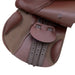 Kieffer Palmanova jump saddle in brown with stirrup leathers fitted.