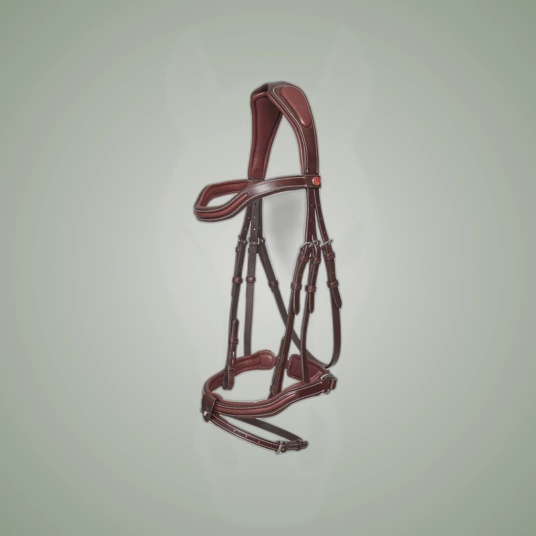 Kieffer Palmanova Snaffle Bridle on One-Eyed Equine branded background