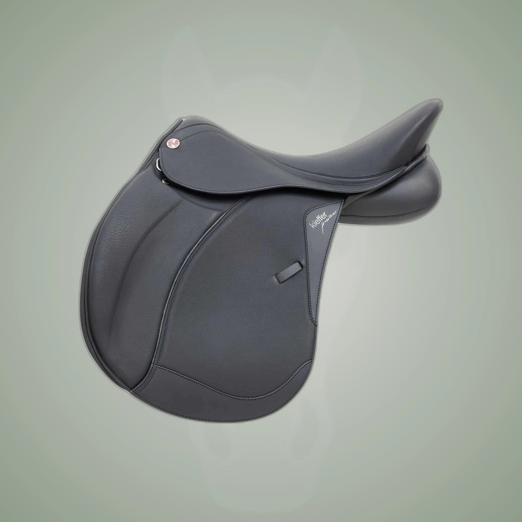 Kieffer Passion Four All Purpose Saddle on One-Eyed Equine branded background