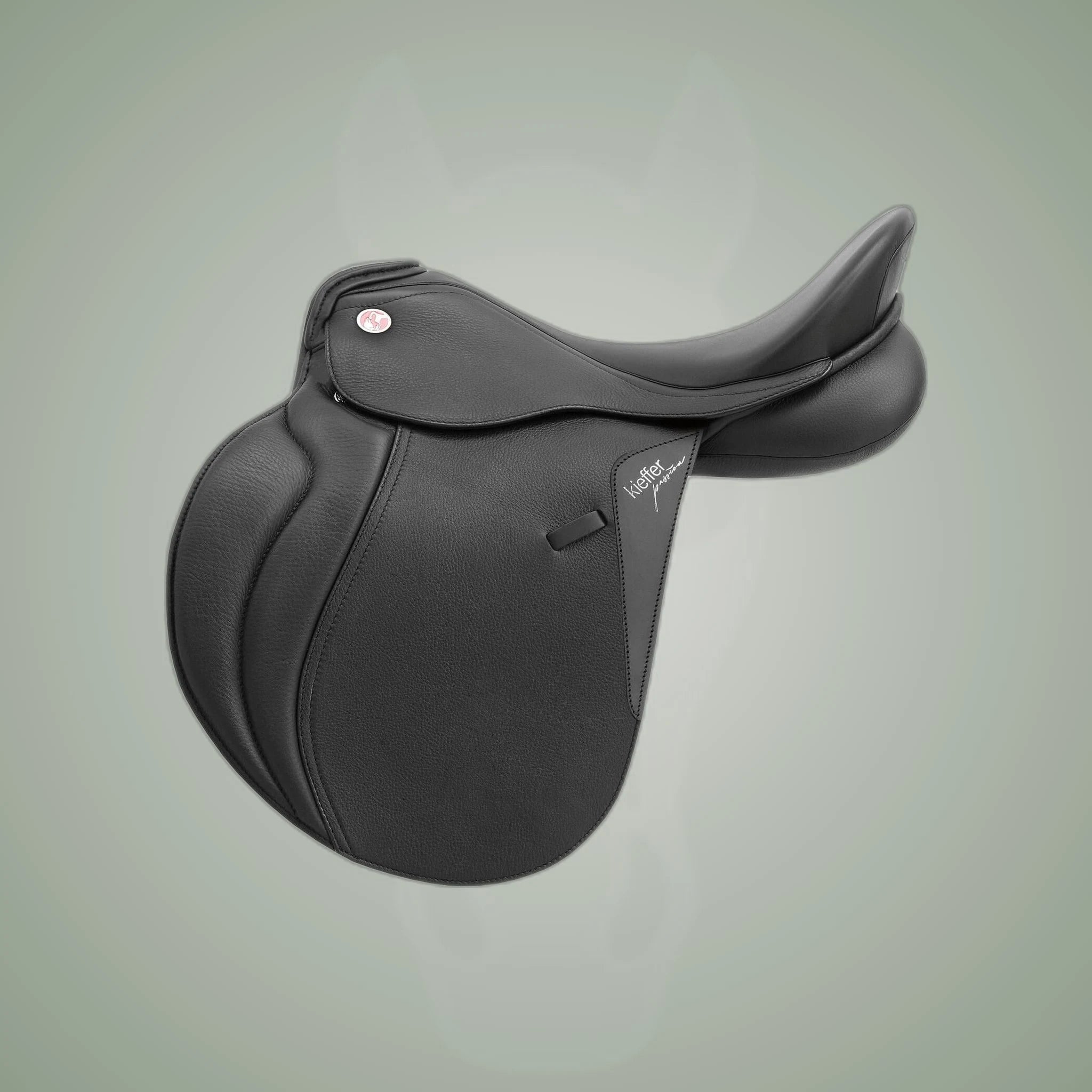 Kieffer Passion Two All Purpose Saddle on One-Eyed Equine branded background