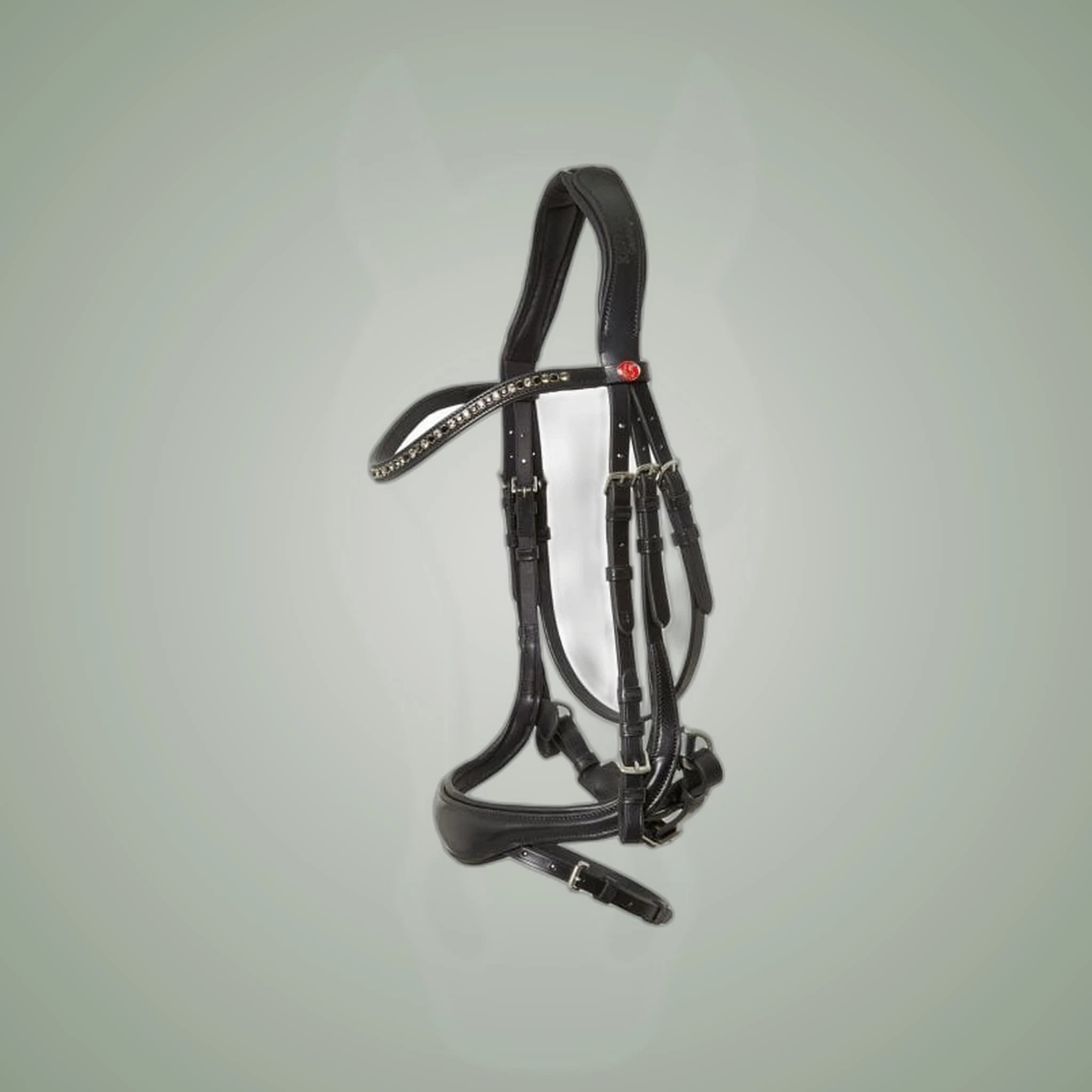 Kieffer Rachel Snaffle Bridle on One-Eyed Equine branded background