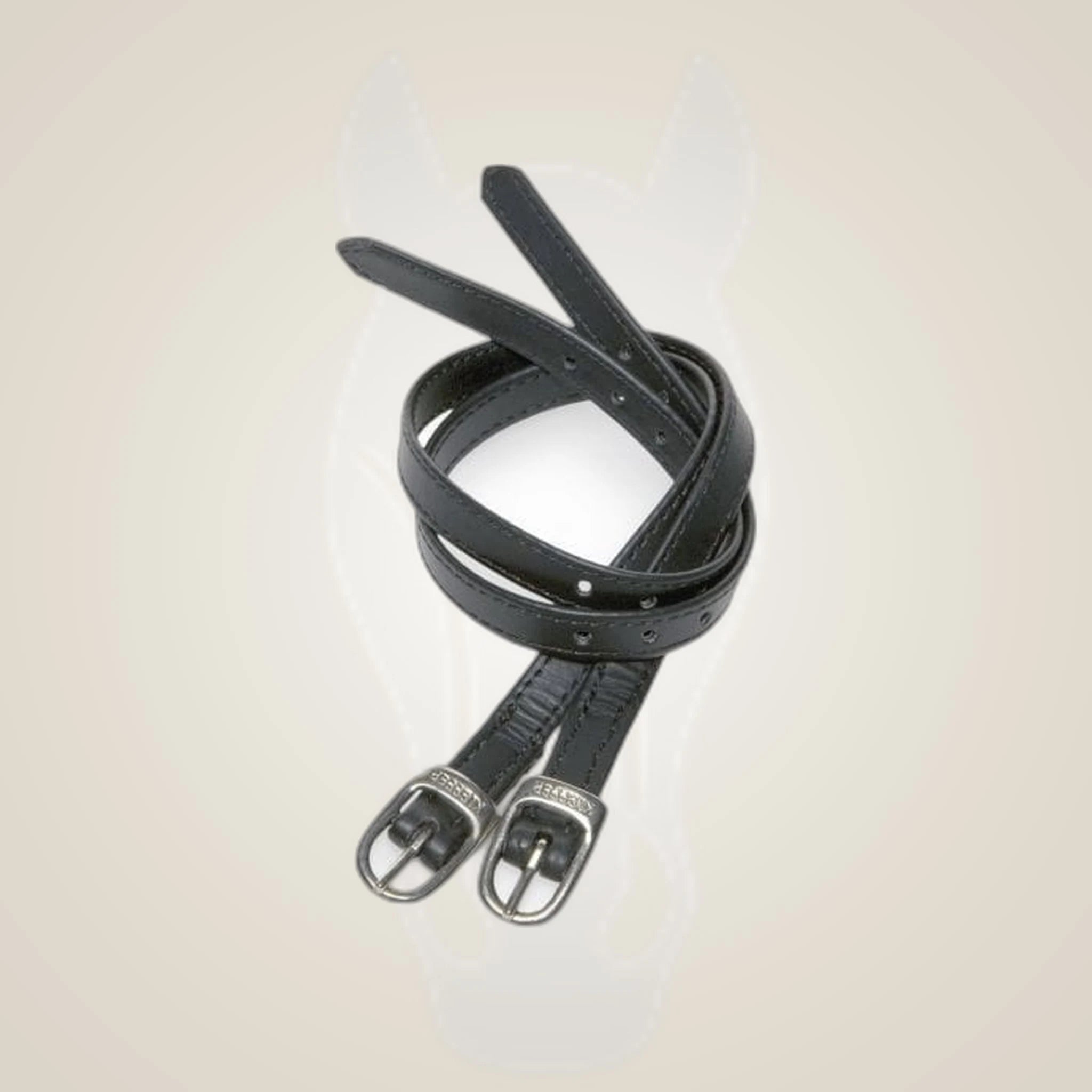 Kieffer Spur Straps on One-Eyed Equine branded background