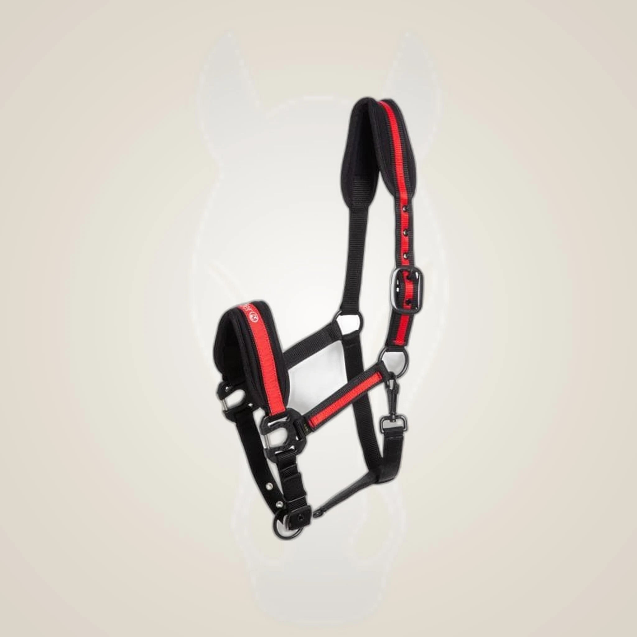 Kieffer Supreme Nylon Halter on One-Eyed Equine branded background