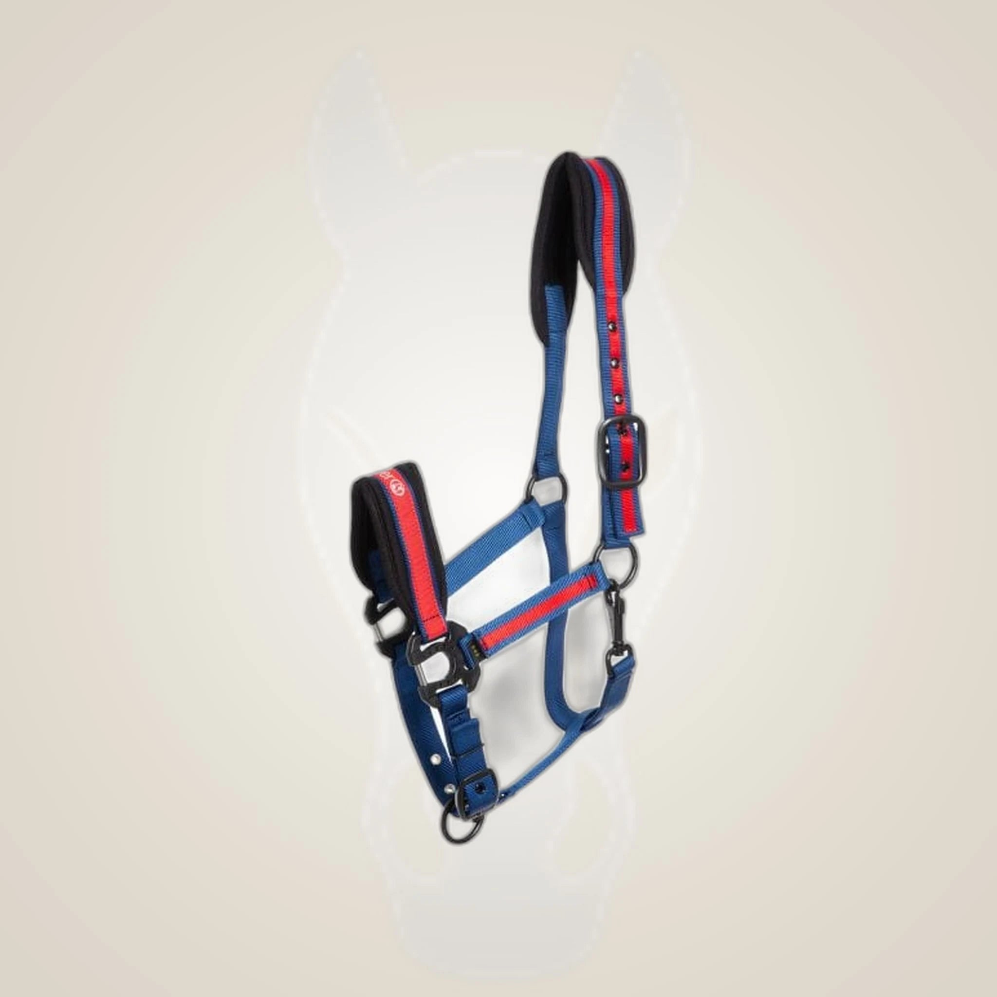 Kieffer Supreme Nylon Halter on One-Eyed Equine branded background