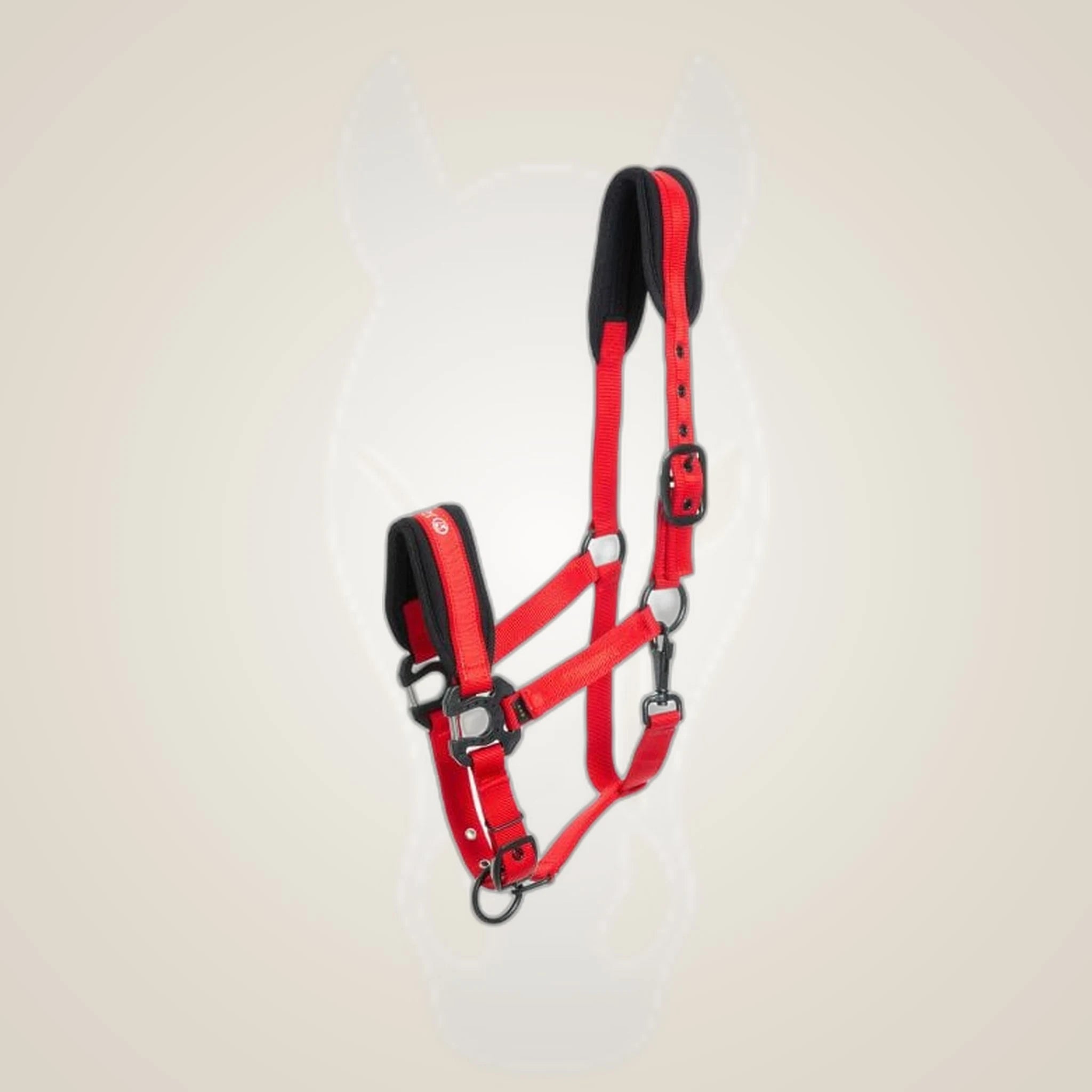Kieffer Supreme Nylon Halter on One-Eyed Equine branded background
