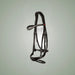 Kieffer Ultrasoft Amy Shine Snaffle Bridle on One-Eyed Equine branded background