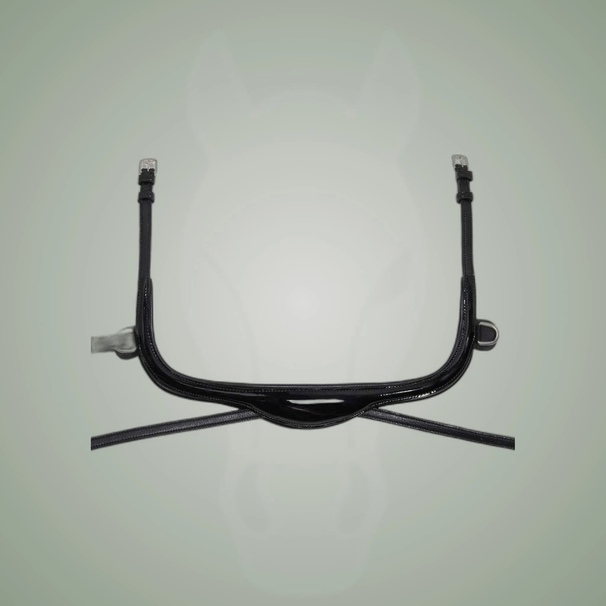 Kieffer Ultrasoft Amy Shine Snaffle Bridle on One-Eyed Equine branded background