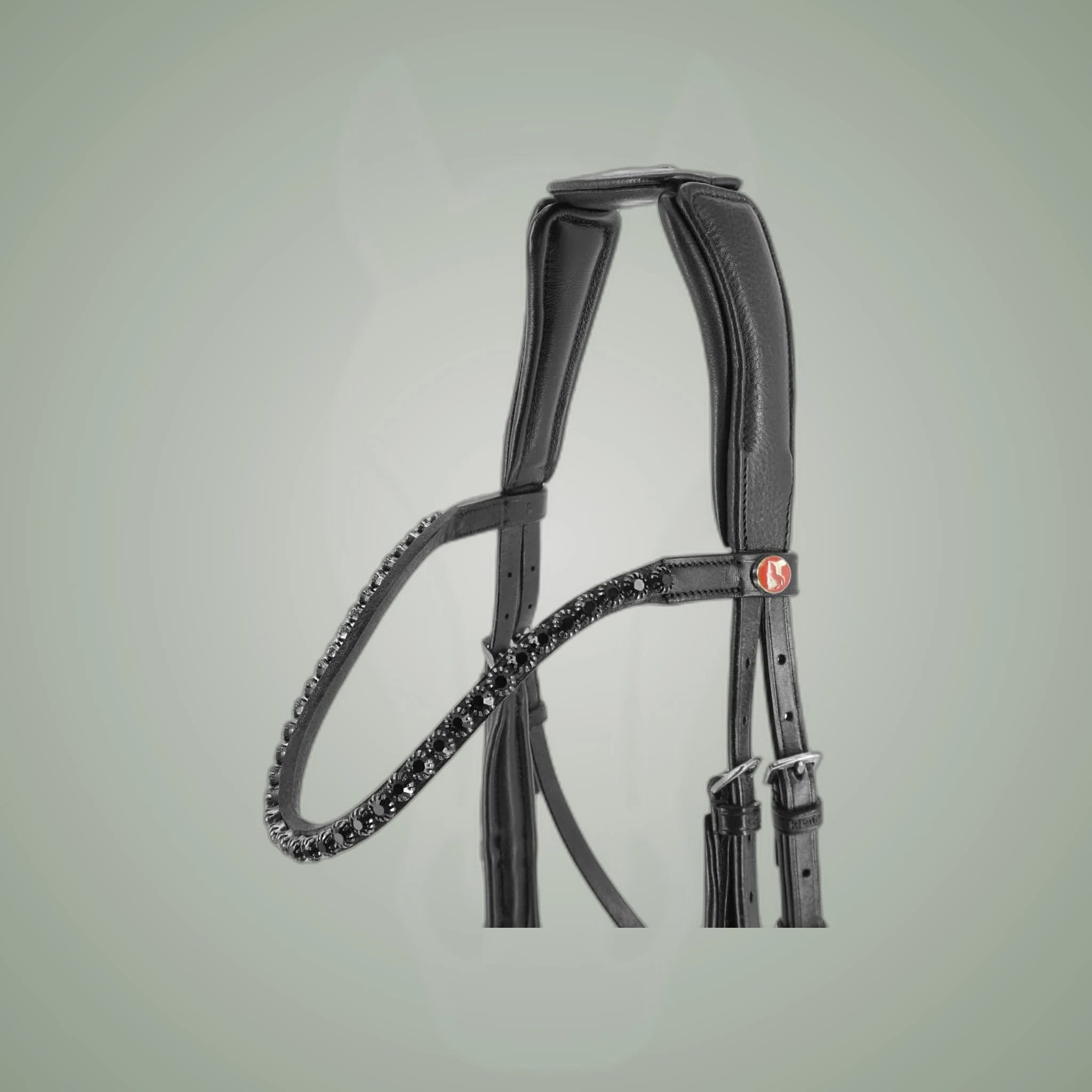 Kieffer Ultrasoft Ava 2 in 1 Snaffle and Bitless Bridle on One-Eyed Equine branded background