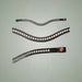 Kieffer Ultrasoft Haflinger curved browband set with clear crystals.