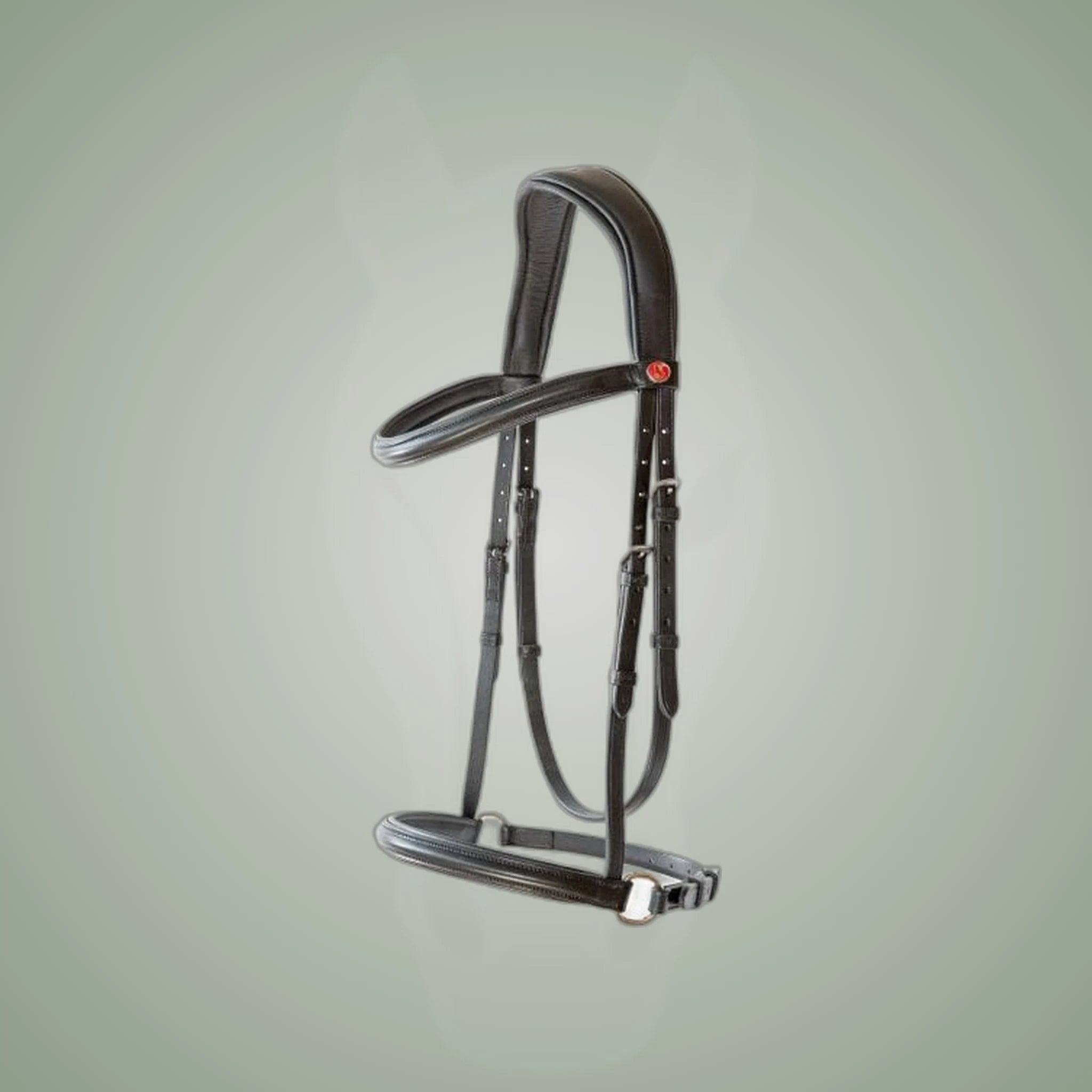 Kieffer Ultrasoft Kendra Bitless Bridle on One-Eyed Equine branded background