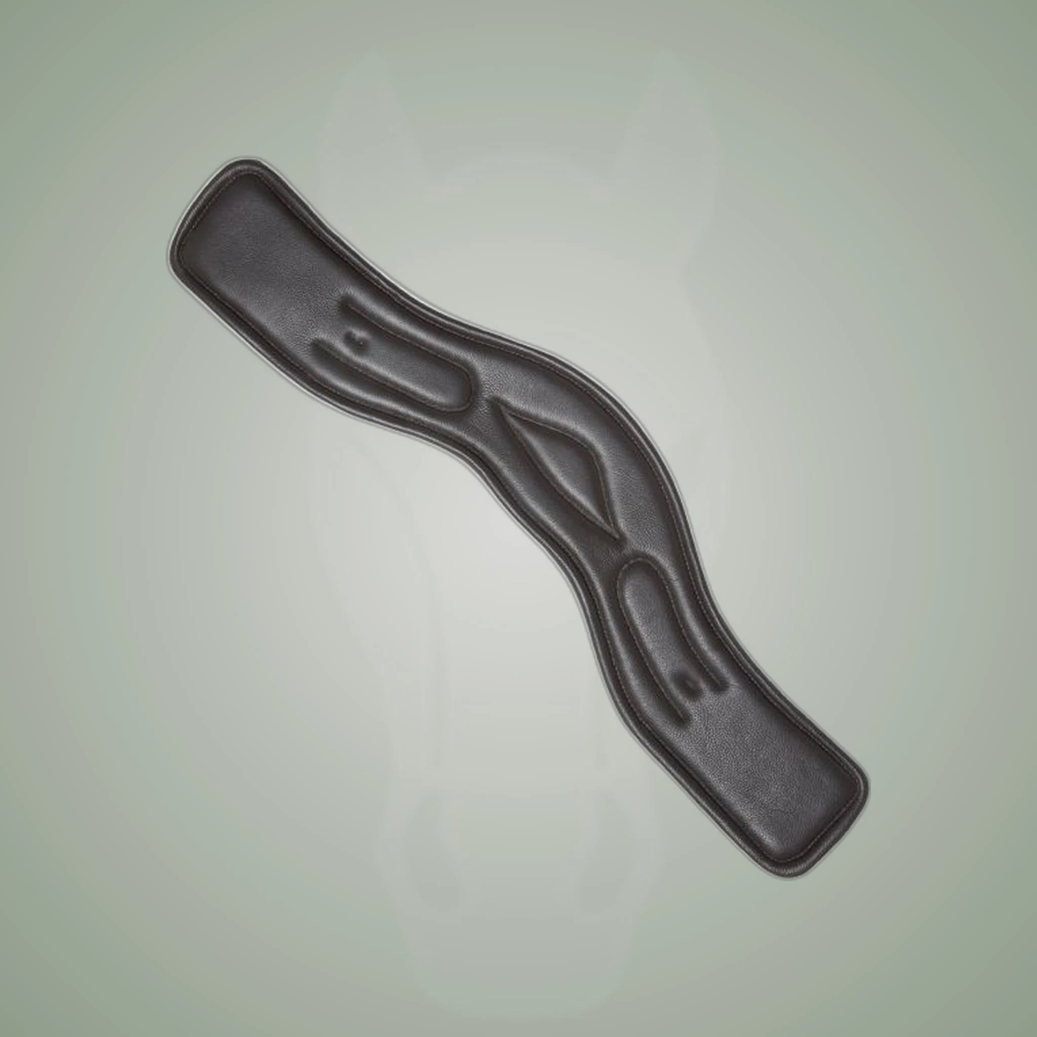 Kieffer Ultrasoft Leather Girth on One-Eyed Equine branded background