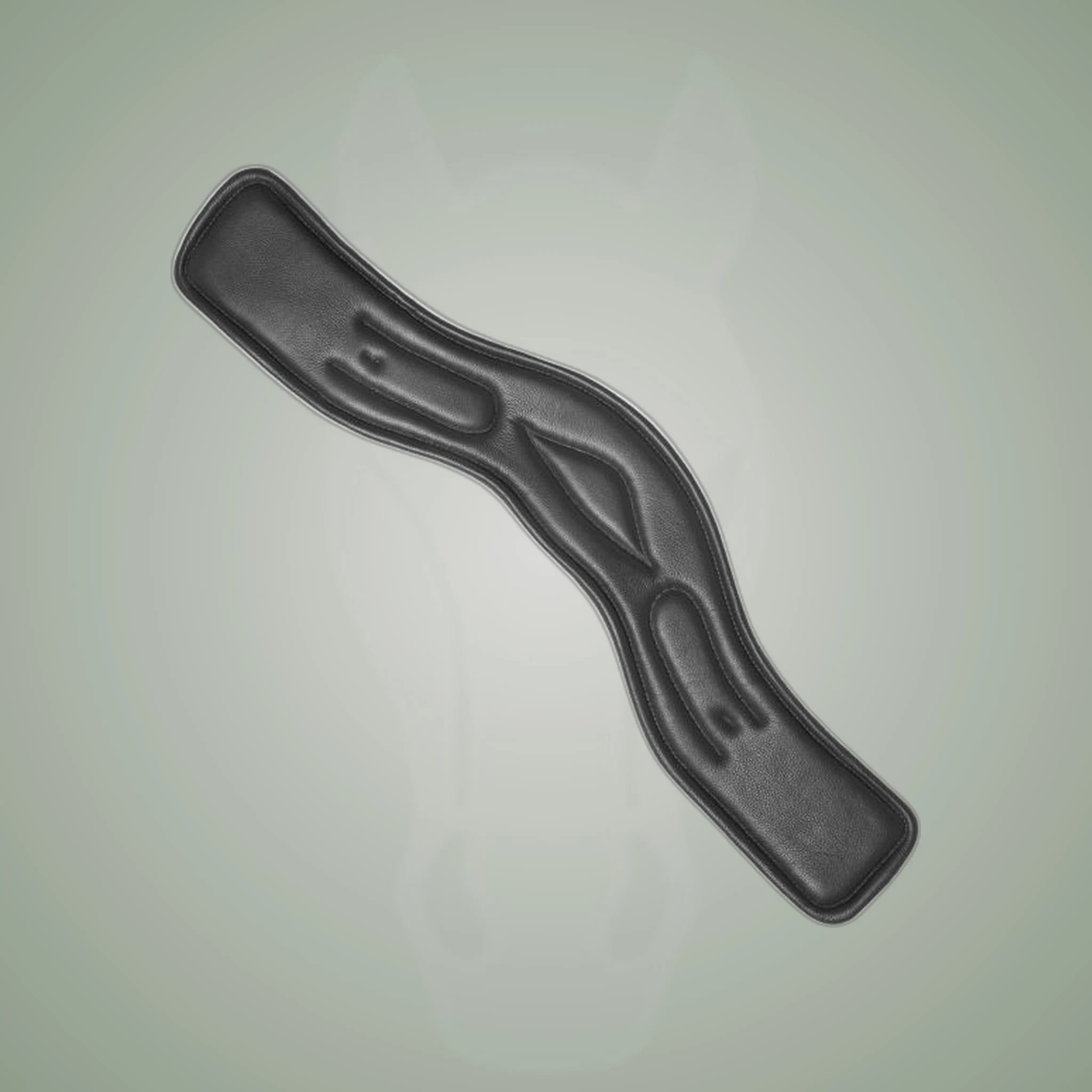 Kieffer Ultrasoft Leather Girth on One-Eyed Equine branded background