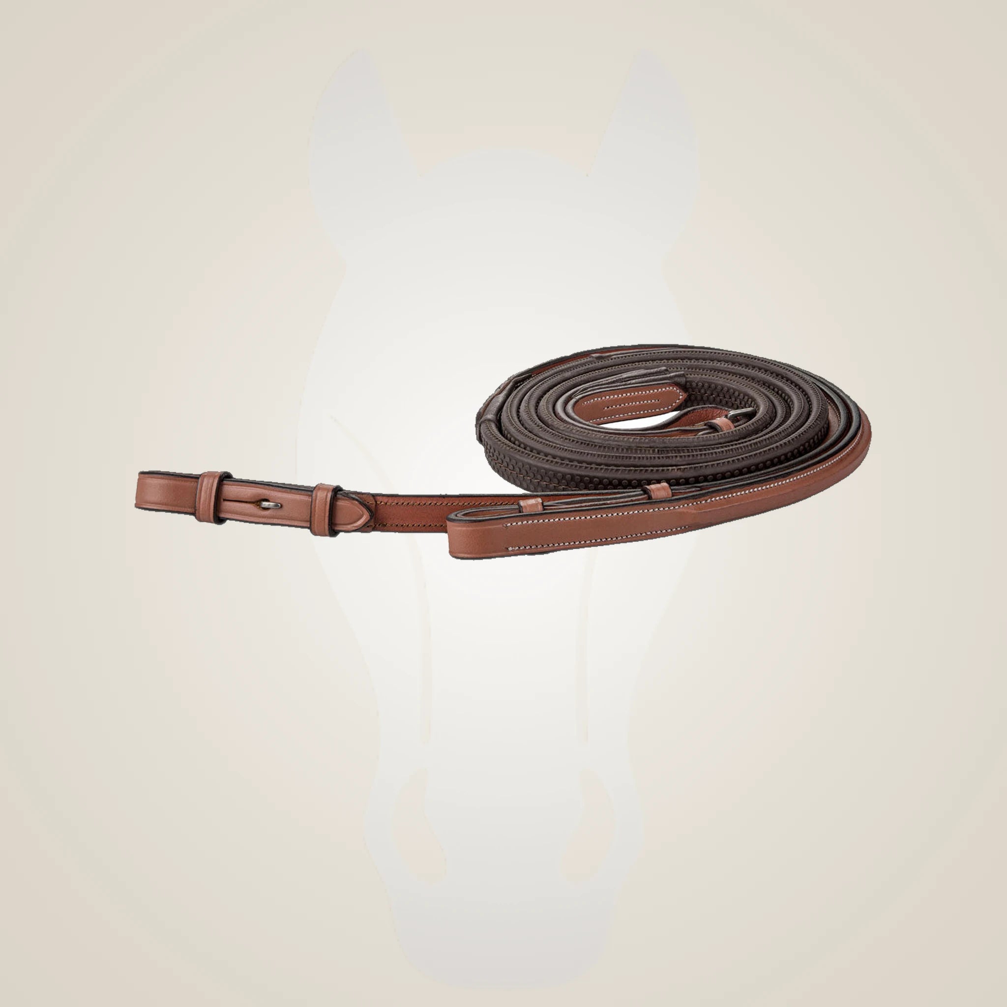 Laureate by Henri de Rivel Rubber Reins - Oakbark
