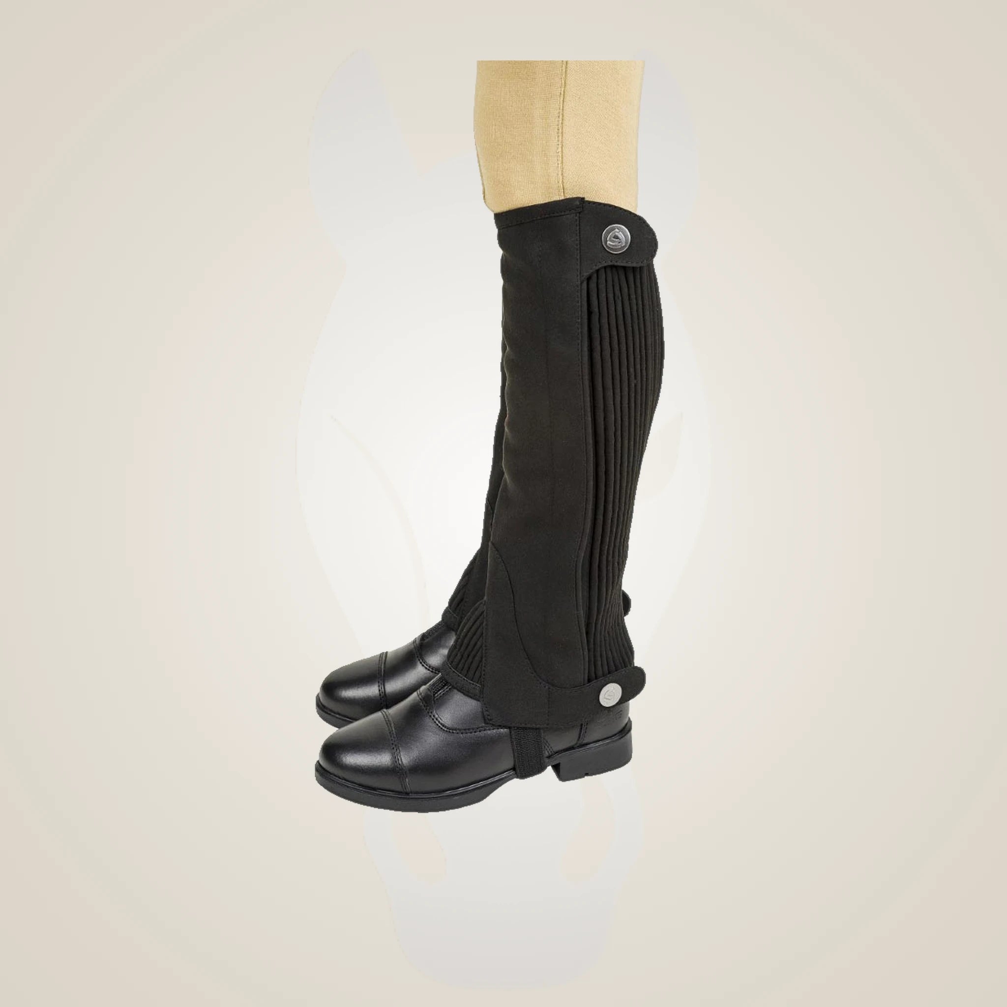 Lettia Children's Suede Half Chaps - Black