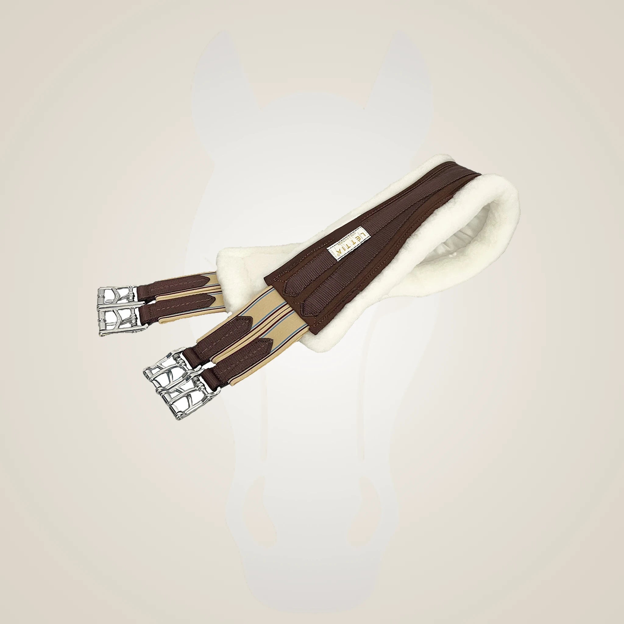 Lettia CoolMax Clik Girth - Chocolate Brown