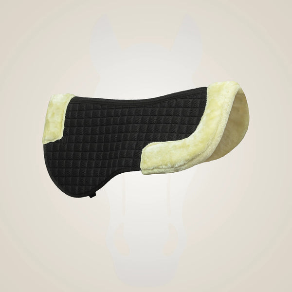Lettia Coolmax Sherpa Quilted Half Pad w/ Trim