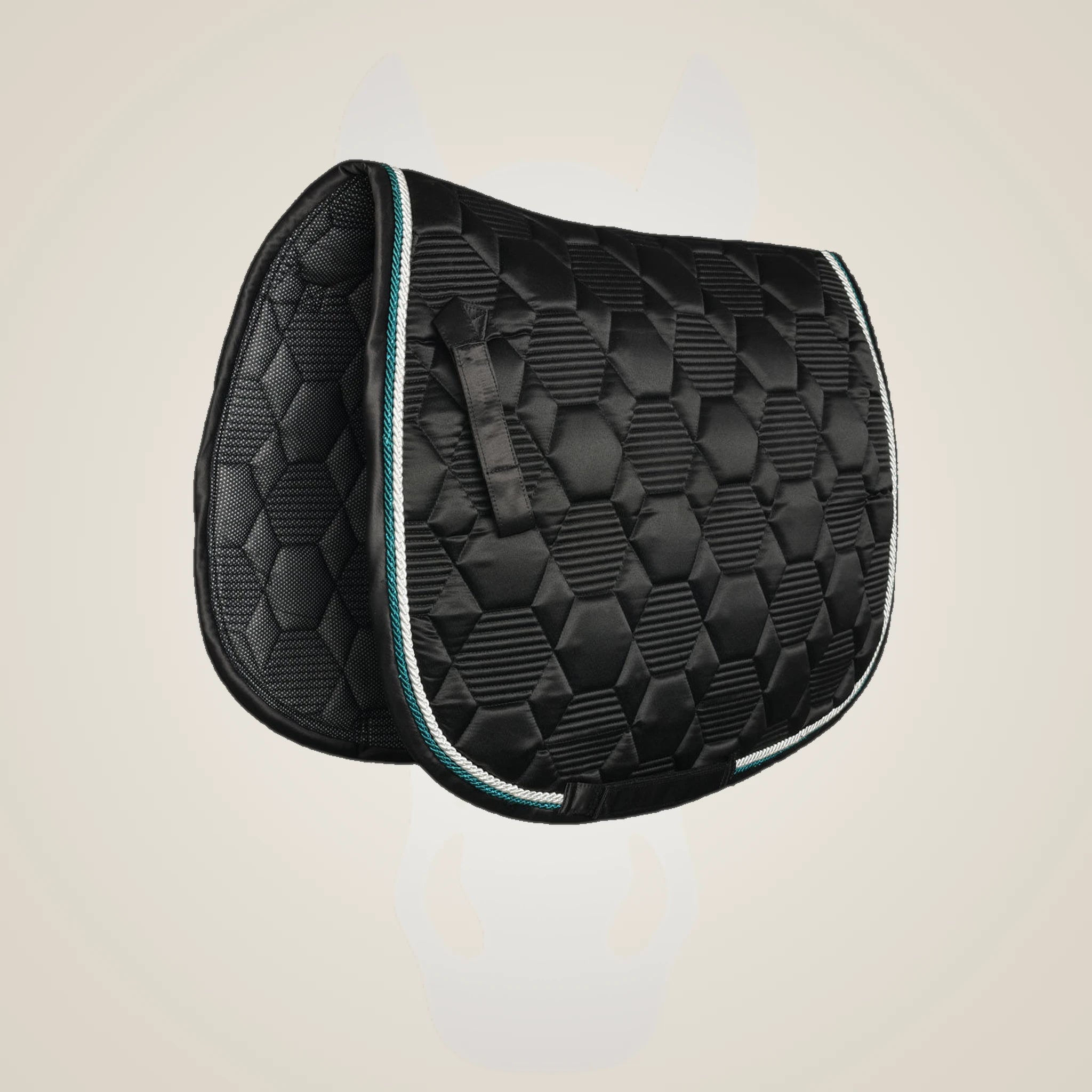 Lettia Honeycomb Collection Saddle Pad - Black