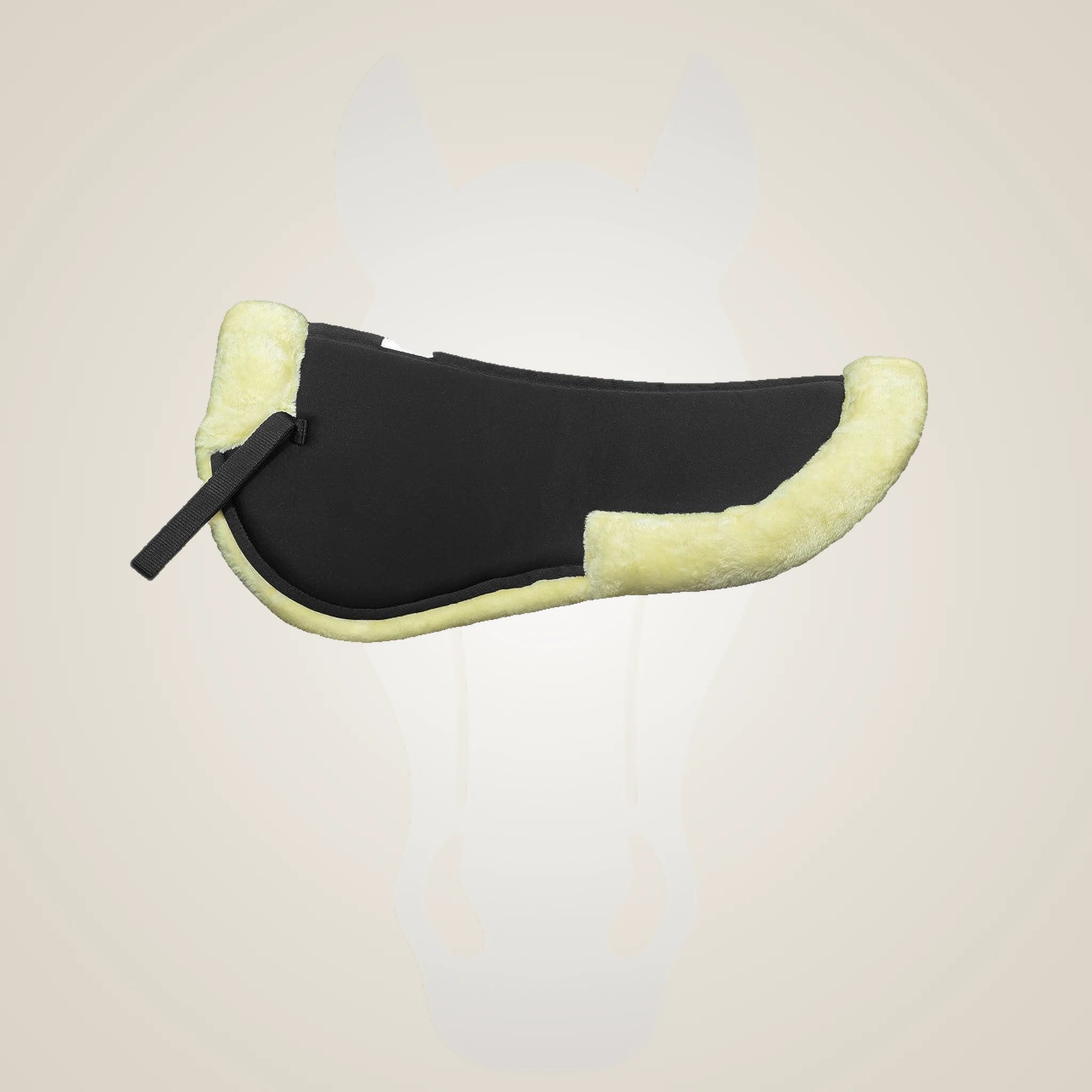 Lettia MemorX Sherpa Half Pad w/ Trim - Black