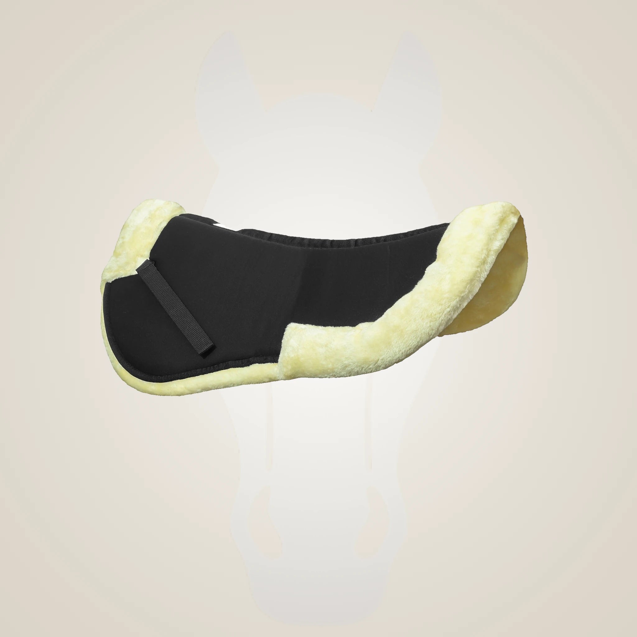Lettia MemorX Sherpa Half Pad w/ Trim - Black