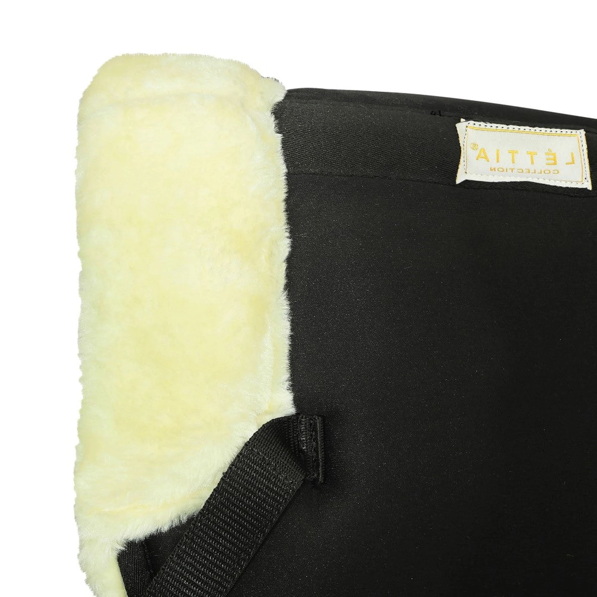 Lettia MemorX Sherpa Half Pad w/ Trim - Black