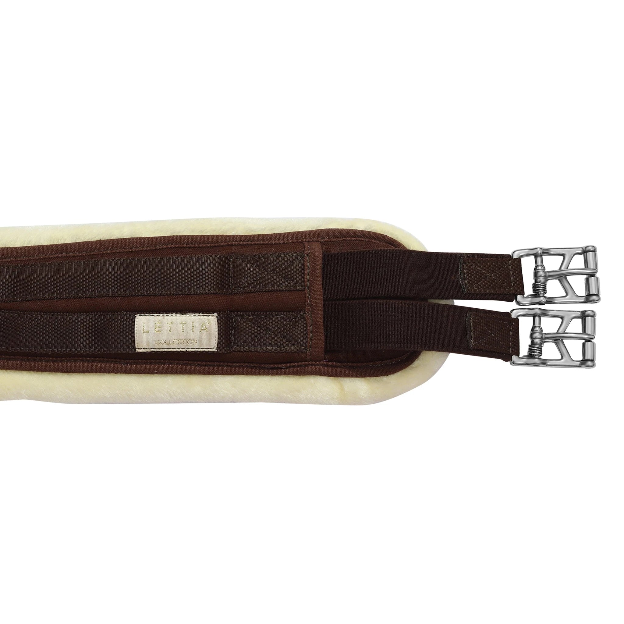 Lettia Memory Foam Sherpa Fleece Clik A/P Girth - Brown