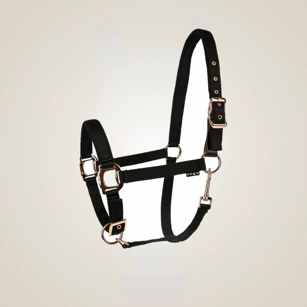 Lettia Rosegold Padded Leather Breakaway Halter