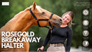 Lettia Rosegold Padded Leather Breakaway Halter