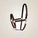 Lettia Rosegold Padded Leather Breakaway Halter - Dark Brown / Rosegold Hardware