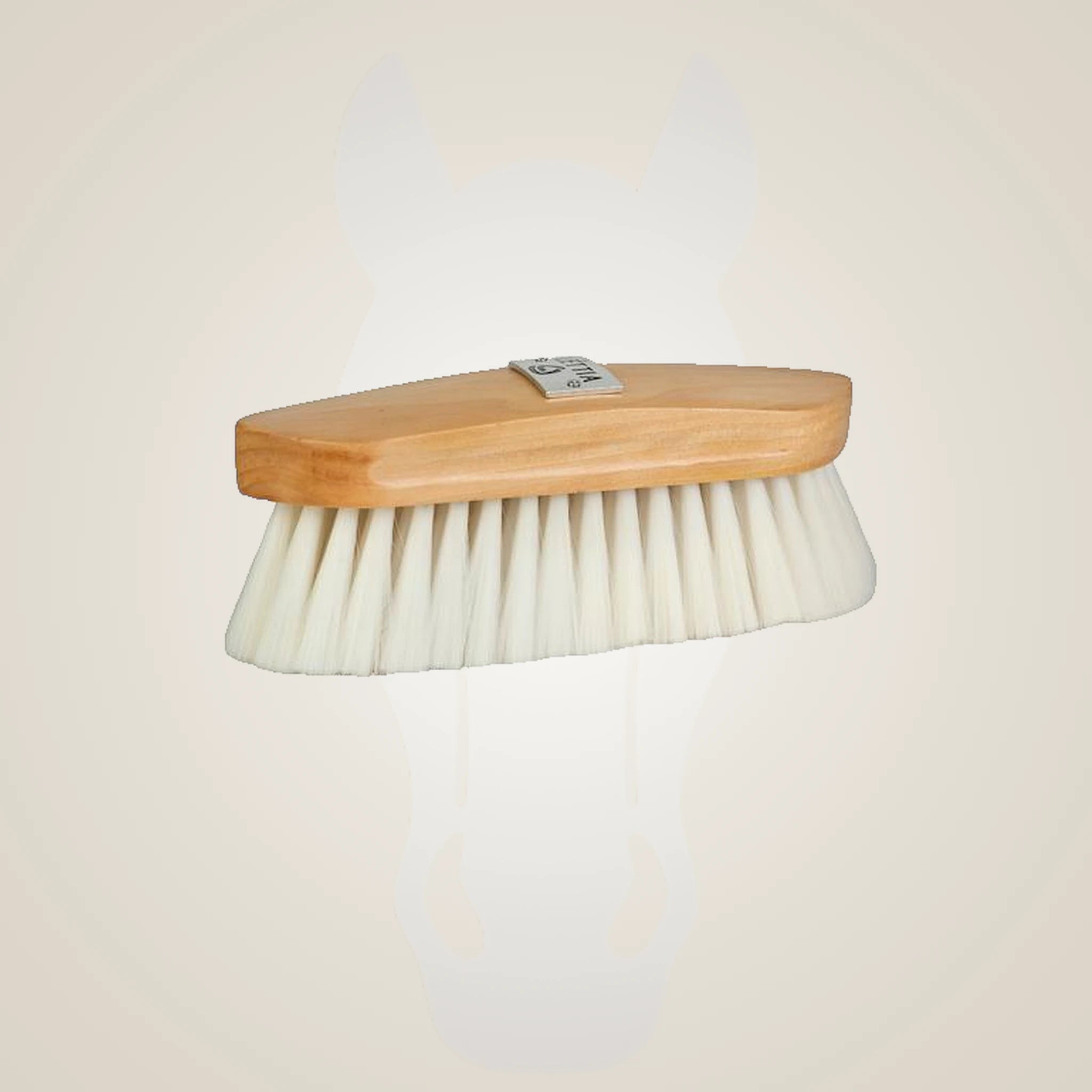 Lettia Syn Goat Hair Brush Wood Back