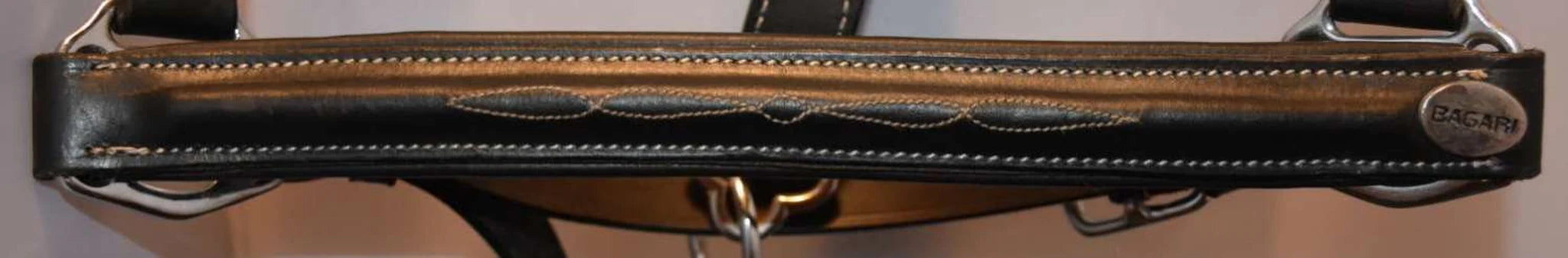 Hilbar Padded Leather Halter - Fancy Stitching product photo