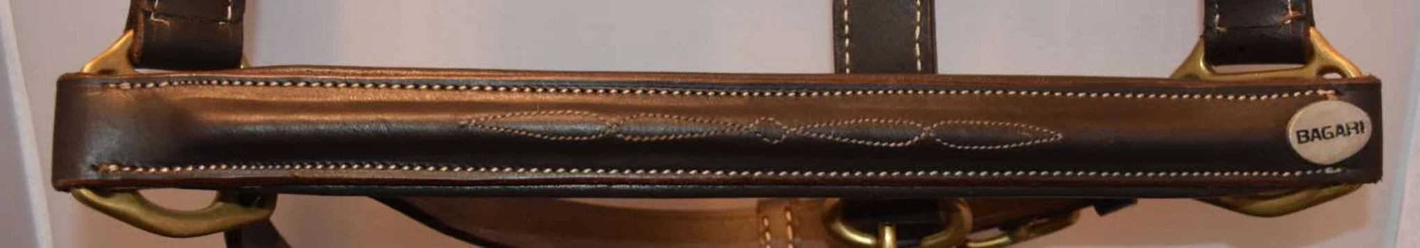 Hilbar Padded Leather Halter - Fancy Stitching product photo
