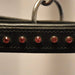 Hilbar Padded Leather Halter - Black with Pink Diamonds product photo
