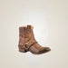 Roper Womens Vintage Brown Leather Vamp & Shaft Boots - Brown