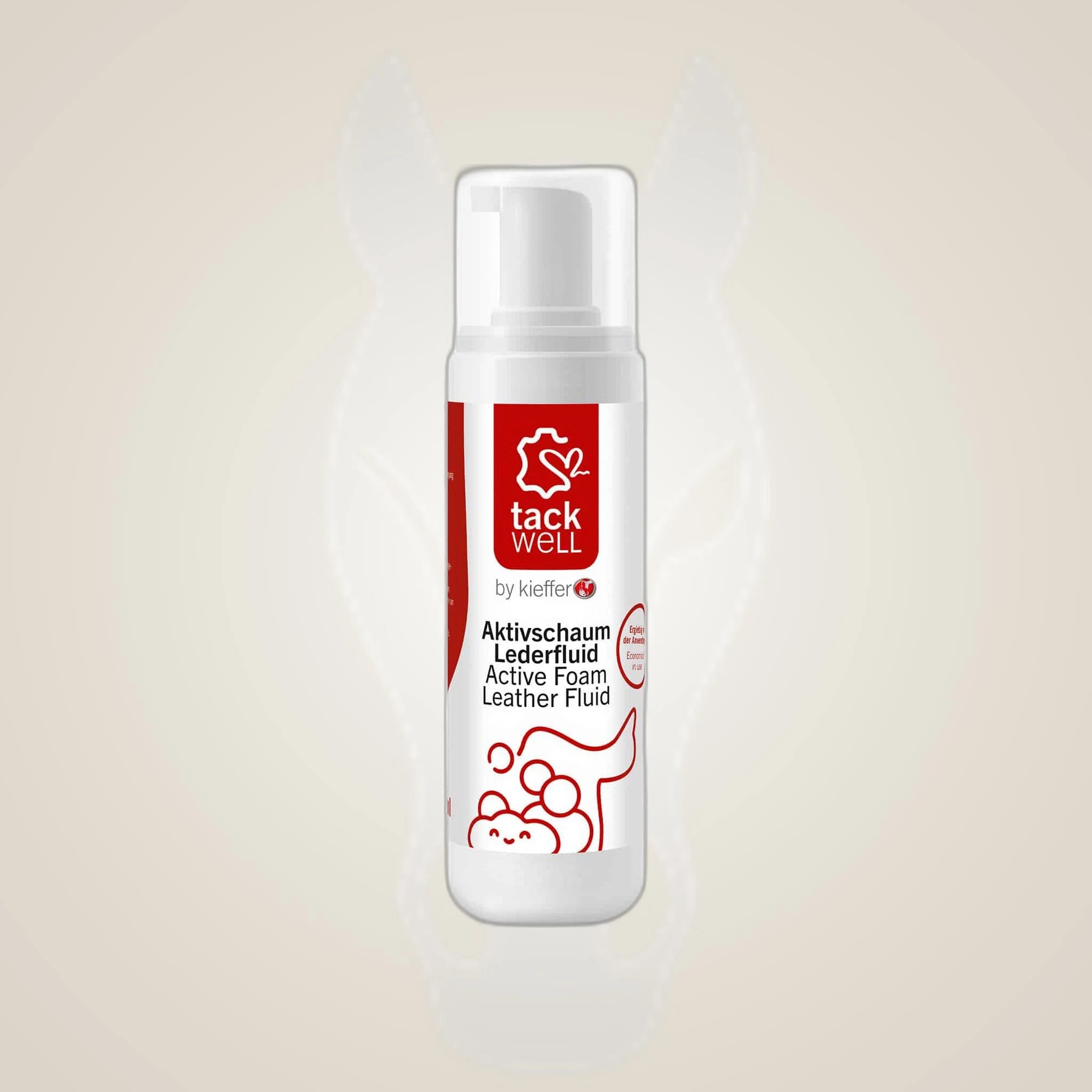 Tackwell Active Foam Leather Fluid on One-Eyed Equine branded background