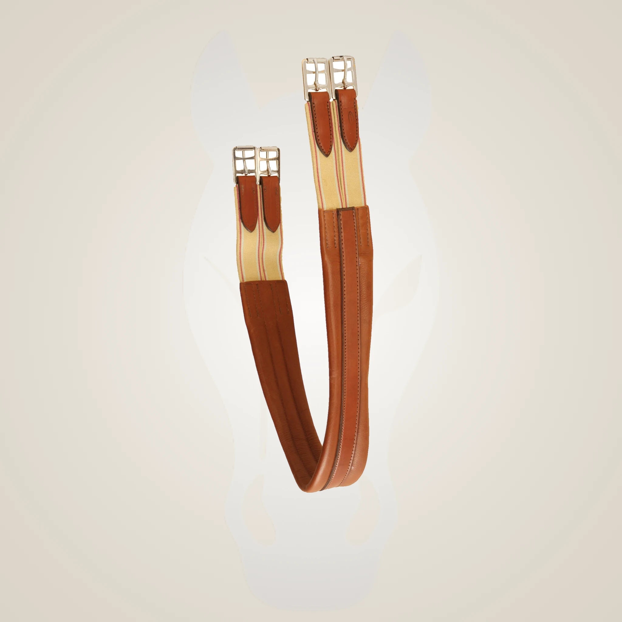 TORY LEATHER CONTOUR GIRTH - Oakbark