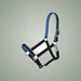Tough1 Neoprene Padded Nylon Halter on One-Eyed Equine branded background
