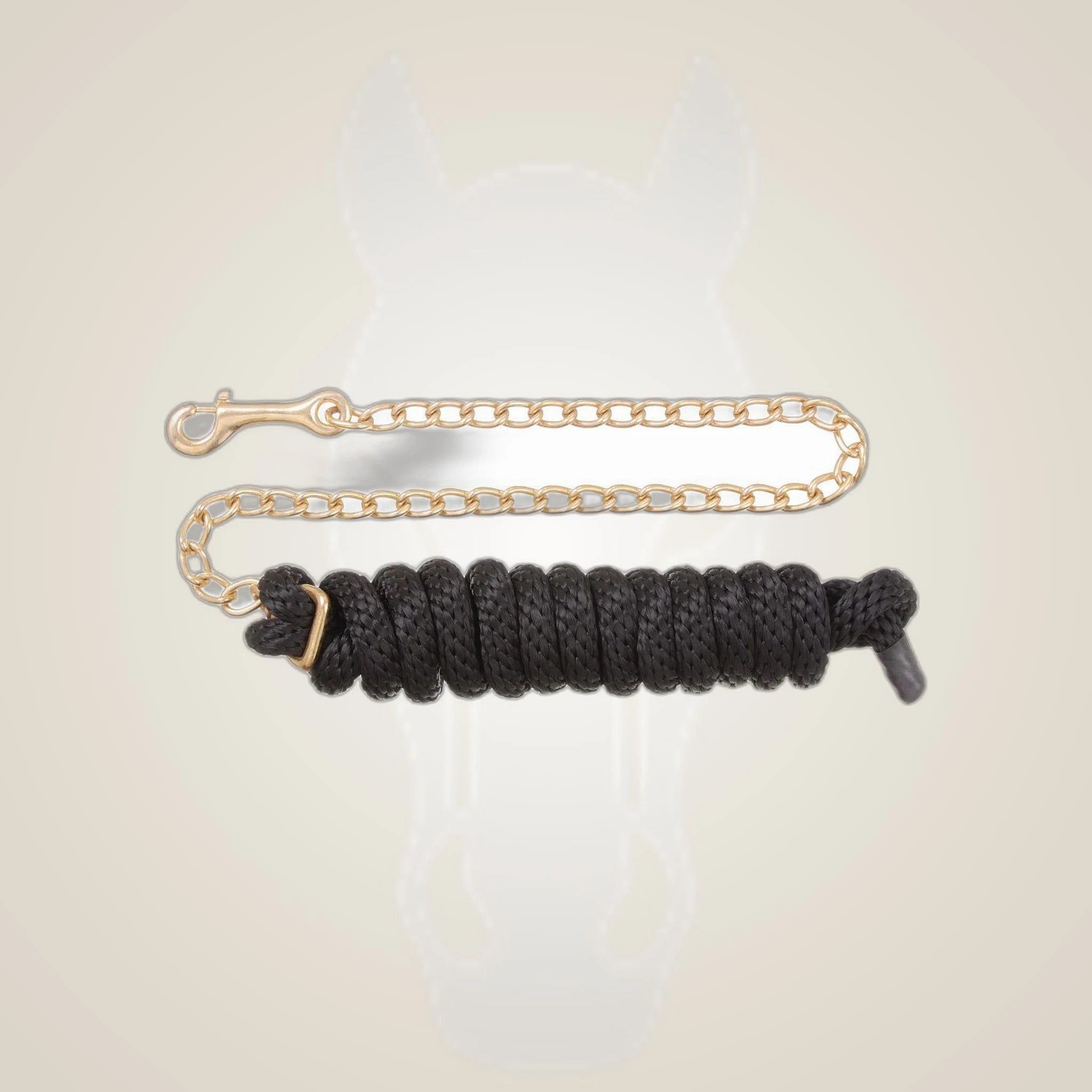 Tough1 Poly Lead with Replaceable Chain on One-Eyed Equine branded background