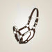 Tough1 Royal Kind Silver Bar Show Miniature Halter on One-Eyed Equine branded background