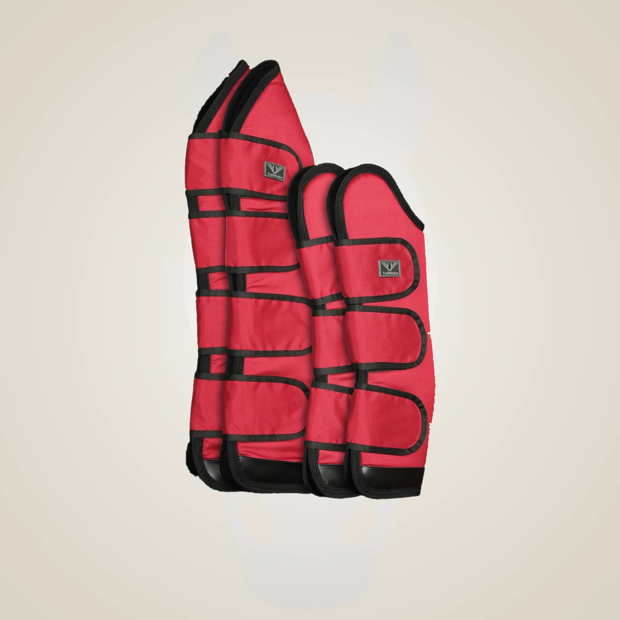 TuffRider 600 D Oxford Shipping Boot - Set of 4 - Red