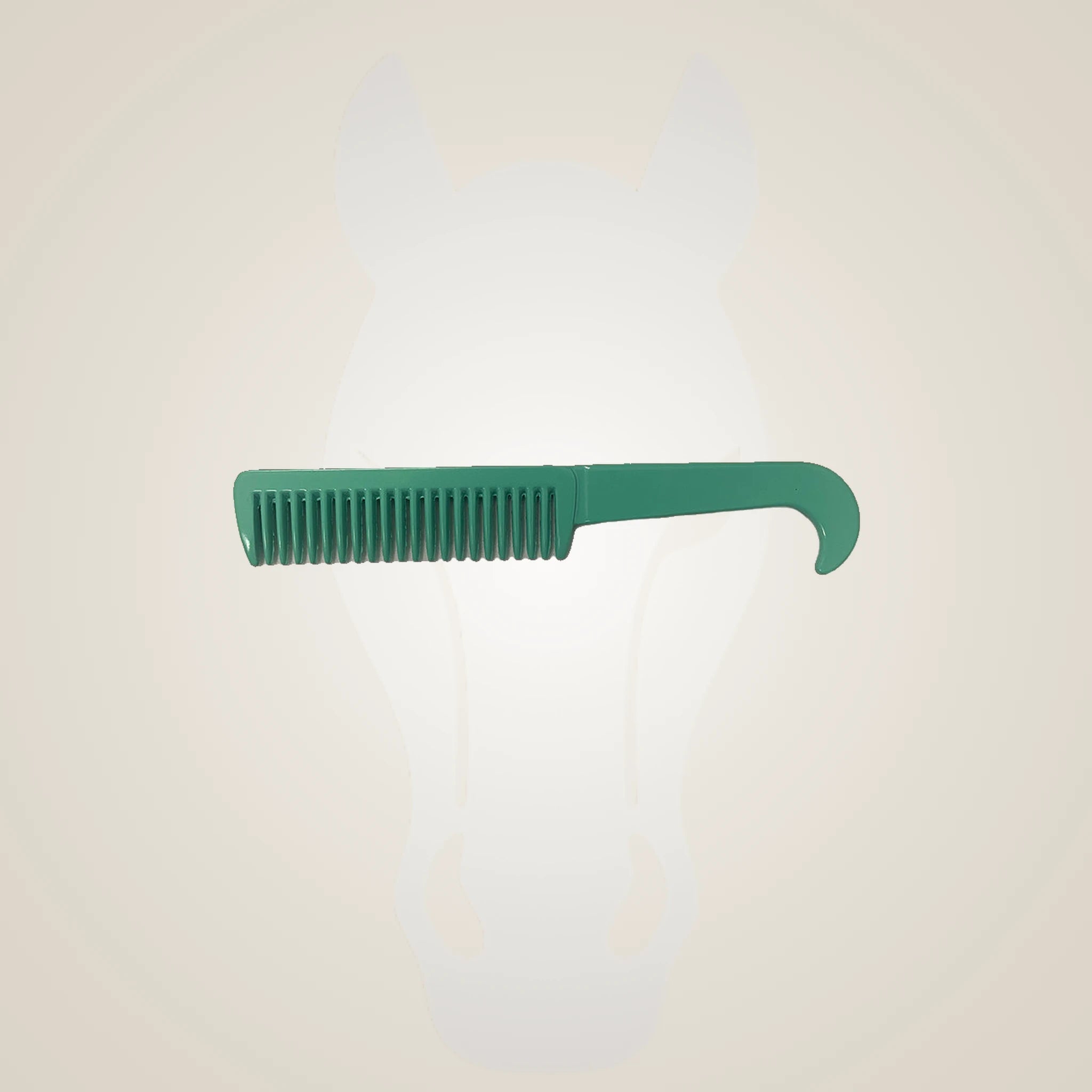 TuffRider Aluminum Comb with Handle - Green