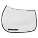 TuffRider Basic All Purpose Saddle Pad with Trim - White/Navy