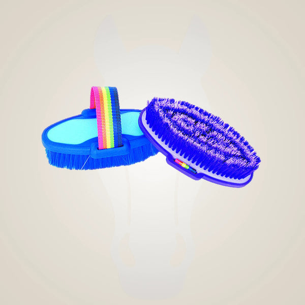 TuffRider Body Brush With Rainbow Handle