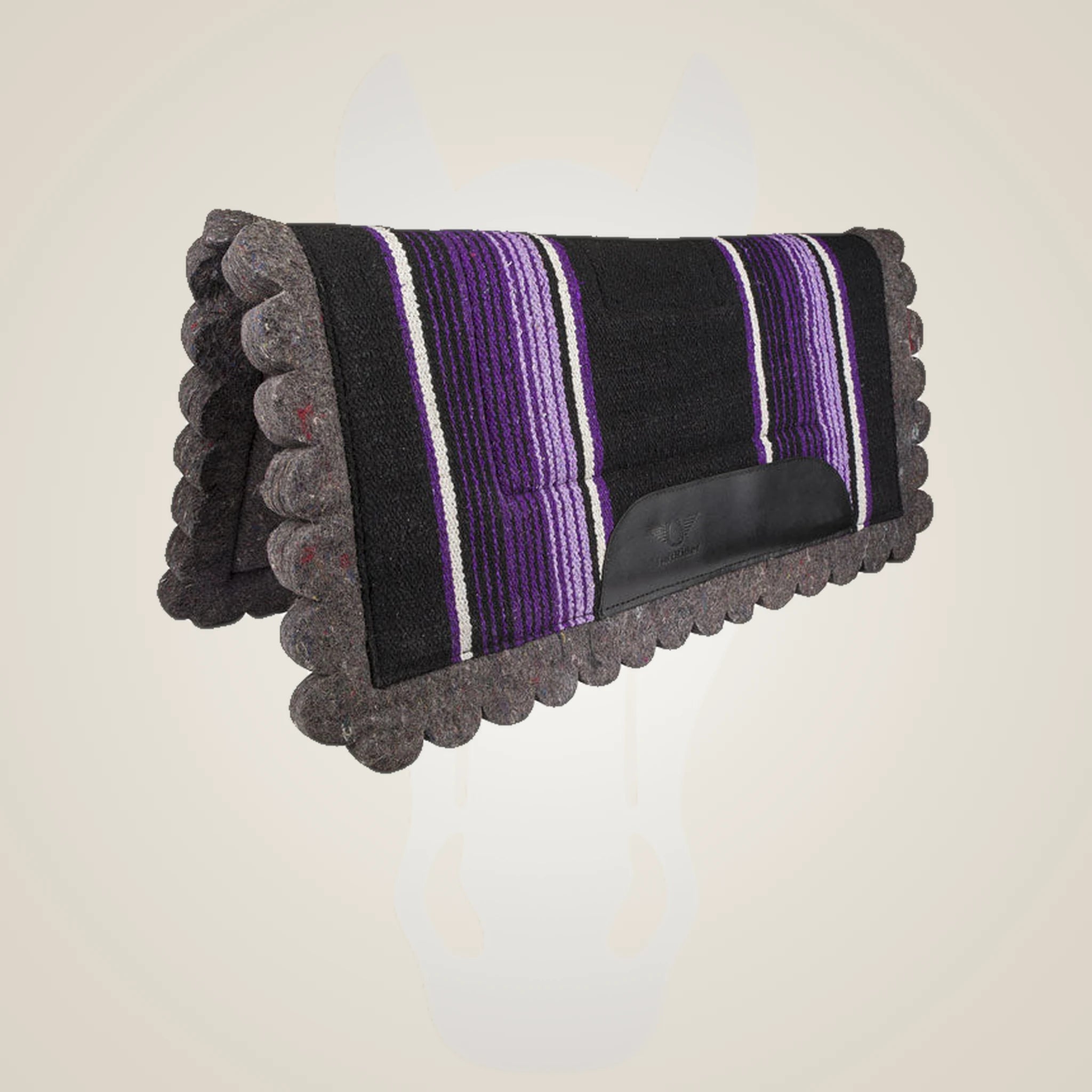 TuffRider Cheyenne Acrylic Felt Western Saddle Pad - Purple